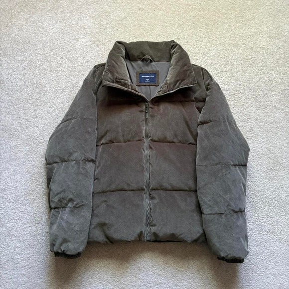 Abercrombie & Fitch Other - Abercrombie & Fitch Corduroy Puffer Jacket Khaki Green Outdoors Streetwear‎ Gorp